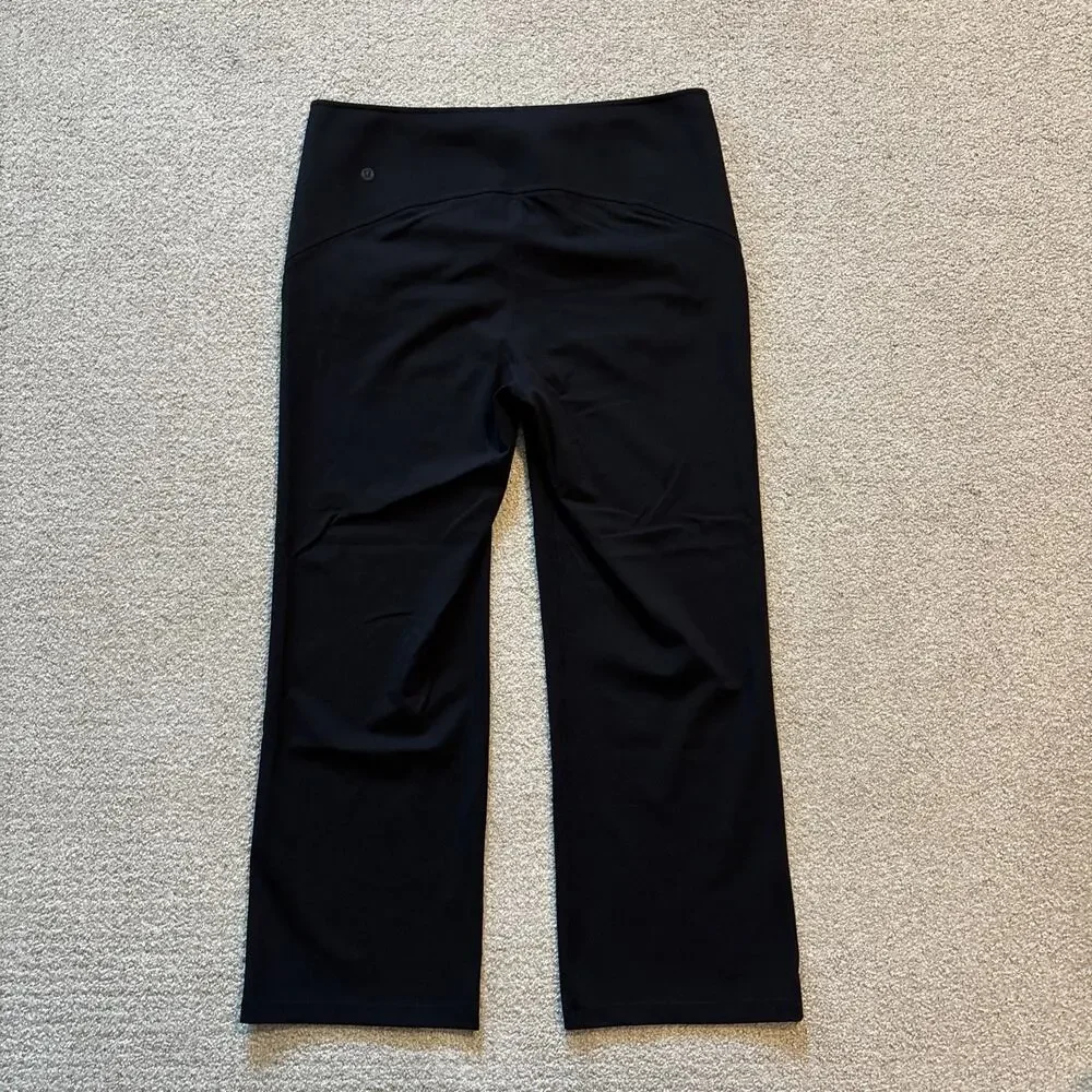 Lululemon Pants Women’s Sz 14 Black Smooth Fit Pull On High Rise Work Preppy - Picture 7 of 9